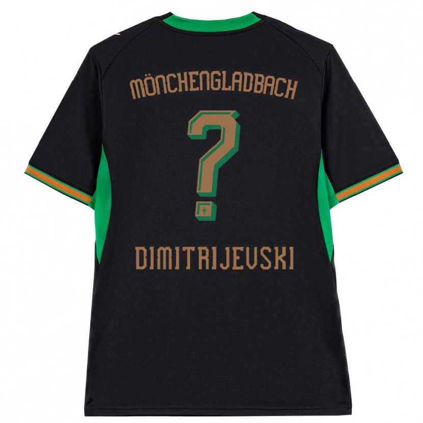 Danxen Kvinder Maximilian Dimitrijevski #0 Sort Orange Grøn Brun Udebane Spillertrøjer 2026/27 Trøje T-Shirt
