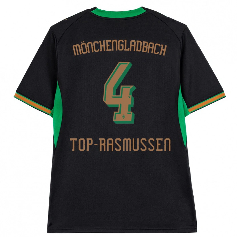 Danxen Kvinder Tristan Top-Rasmussen #4 Sort Orange Grøn Brun Udebane Spillertrøjer 2026/27 Trøje T-Shirt