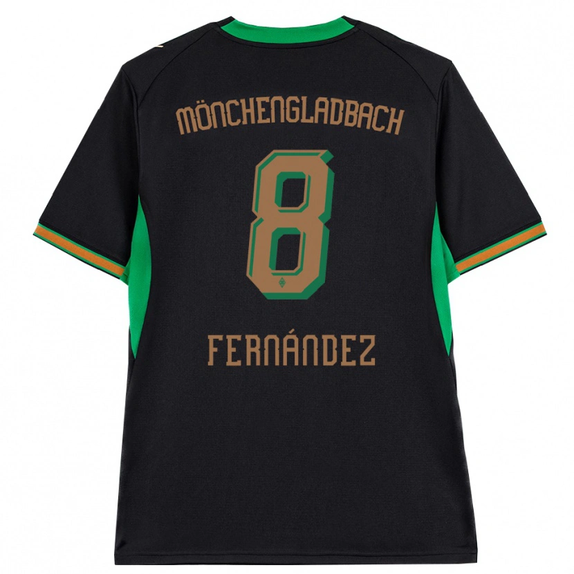 Danxen Kvinder Oriol Fernandez Berenguer #8 Sort Orange Grøn Brun Udebane Spillertrøjer 2026/27 Trøje T-Shirt