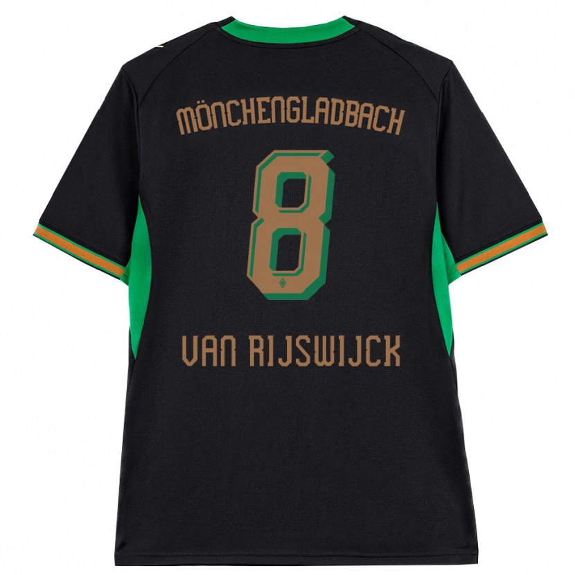 Danxen Kvinder Britt Van Rijswijck #8 Sort Orange Grøn Brun Udebane Spillertrøjer 2026/27 Trøje T-Shirt