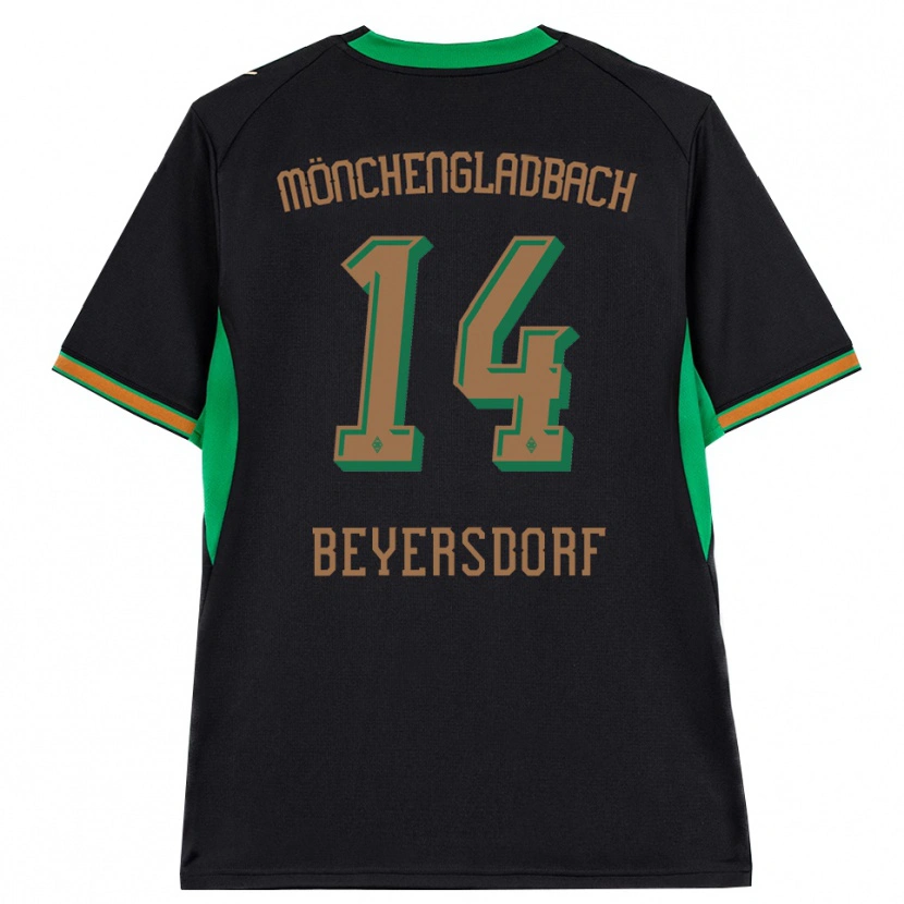 Danxen Kvinder Chris Beyersdorf #14 Sort Orange Grøn Brun Udebane Spillertrøjer 2026/27 Trøje T-Shirt