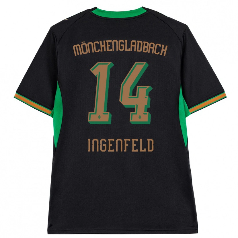 Danxen Kvinder Paul Ingenfeld #14 Sort Orange Grøn Brun Udebane Spillertrøjer 2026/27 Trøje T-Shirt