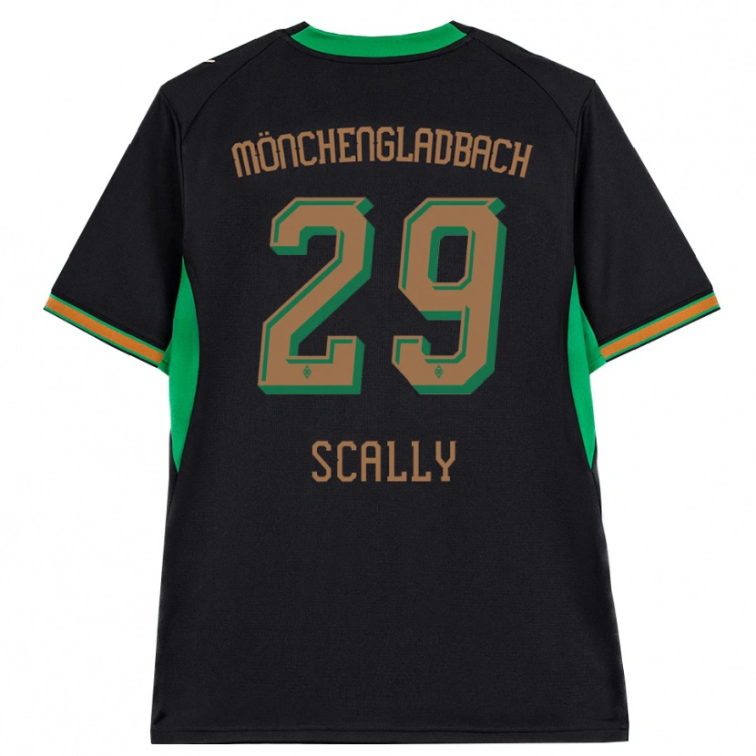 Danxen Kvinder Joe Scally #29 Sort Orange Grøn Brun Udebane Spillertrøjer 2026/27 Trøje T-Shirt