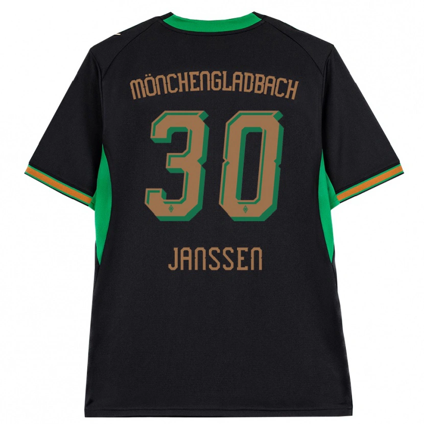 Danxen Kvinder Annalena Janssen #30 Sort Orange Grøn Brun Udebane Spillertrøjer 2026/27 Trøje T-Shirt