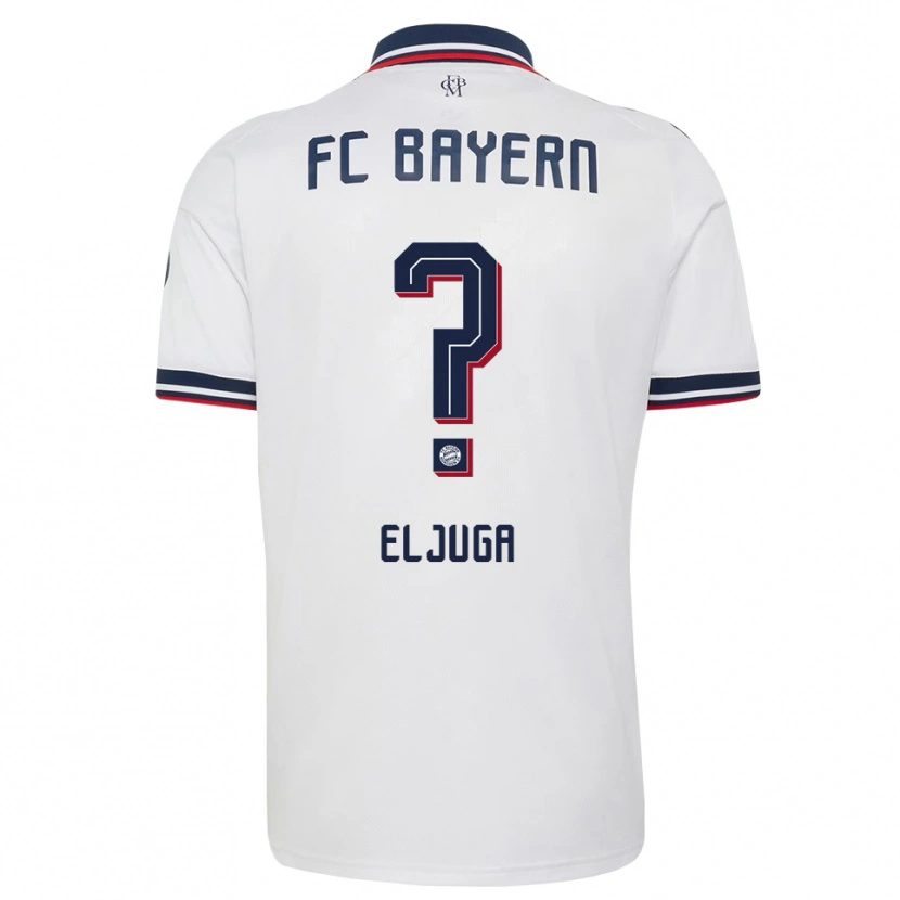 Danxen Kvinder Gabriel Eljuga #0 Hvid Grå Rød Udebane Spillertrøjer 2026/27 Trøje T-Shirt
