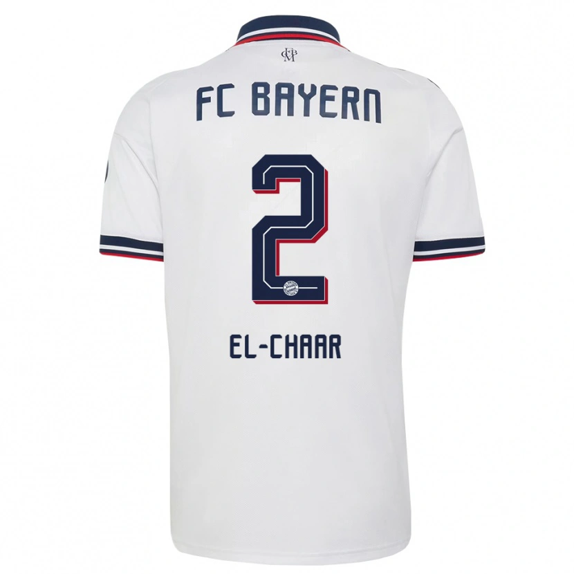 Danxen Kvinder Adam El-Chaar #2 Hvid Grå Rød Udebane Spillertrøjer 2026/27 Trøje T-Shirt
