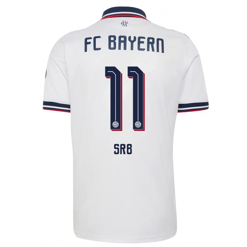 Danxen Kvinder Matous Srb #11 Hvid Grå Rød Udebane Spillertrøjer 2026/27 Trøje T-Shirt