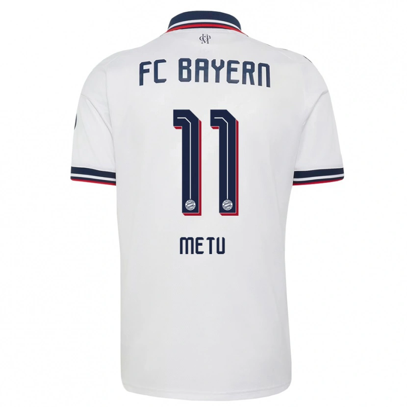 Danxen Kvinder Emilian Metu #11 Hvid Grå Rød Udebane Spillertrøjer 2026/27 Trøje T-Shirt