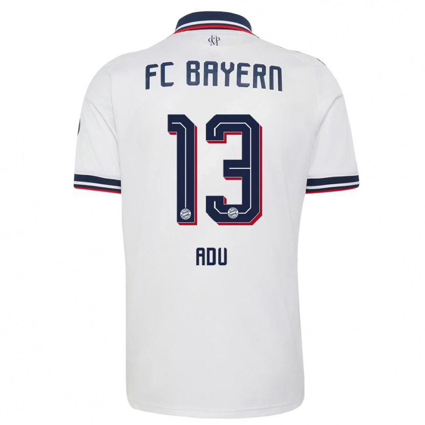 Danxen Kvinder Gibson Adu #13 Hvid Grå Rød Udebane Spillertrøjer 2026/27 Trøje T-Shirt