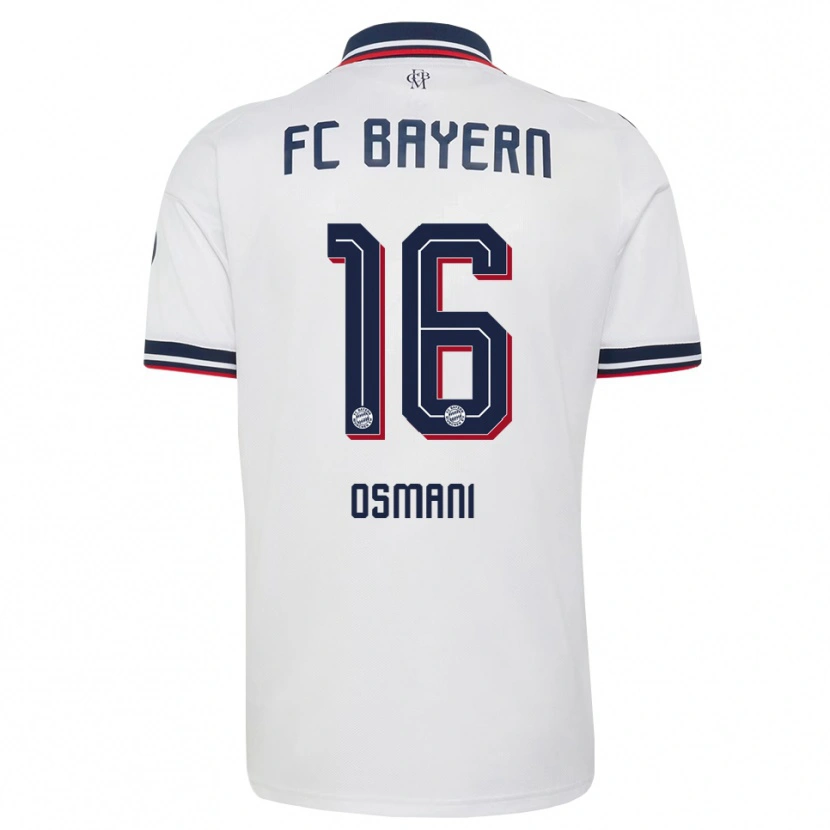 Danxen Kvinder Erblin Osmani #16 Hvid Grå Rød Udebane Spillertrøjer 2026/27 Trøje T-Shirt