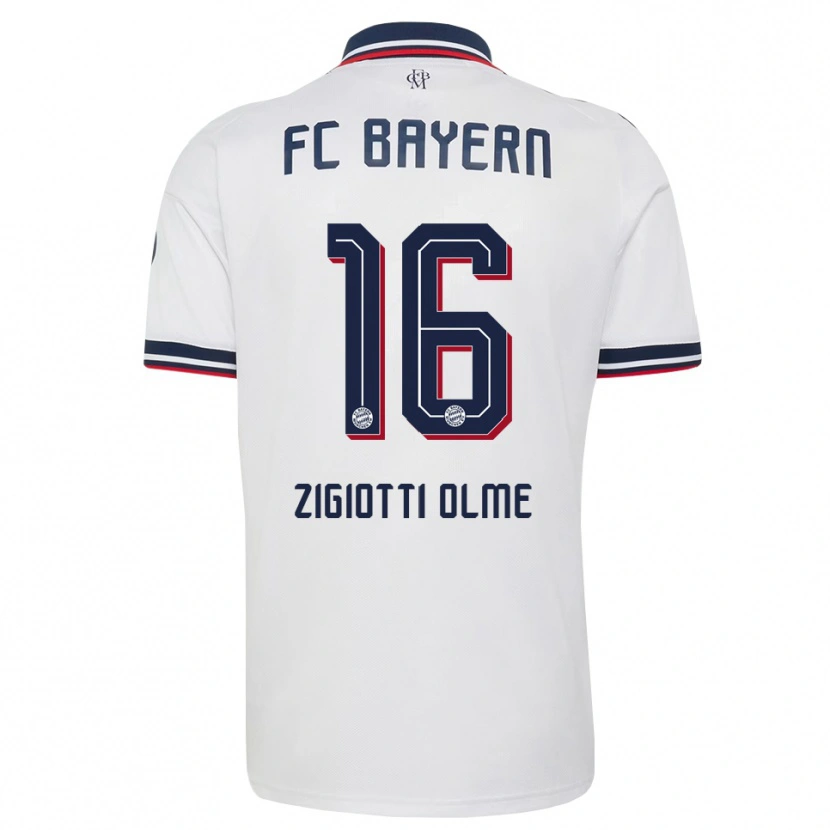 Danxen Kvinder Julia Zigiotti Olme #16 Hvid Grå Rød Udebane Spillertrøjer 2026/27 Trøje T-Shirt