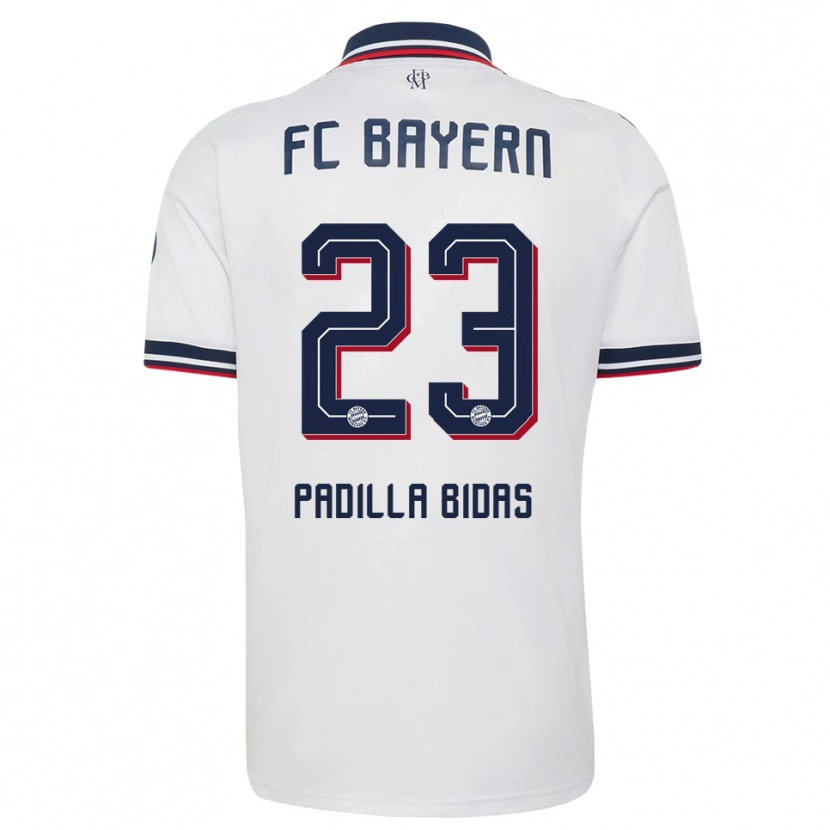 Danxen Kvinder Natalia Padilla #23 Hvid Grå Rød Udebane Spillertrøjer 2026/27 Trøje T-Shirt