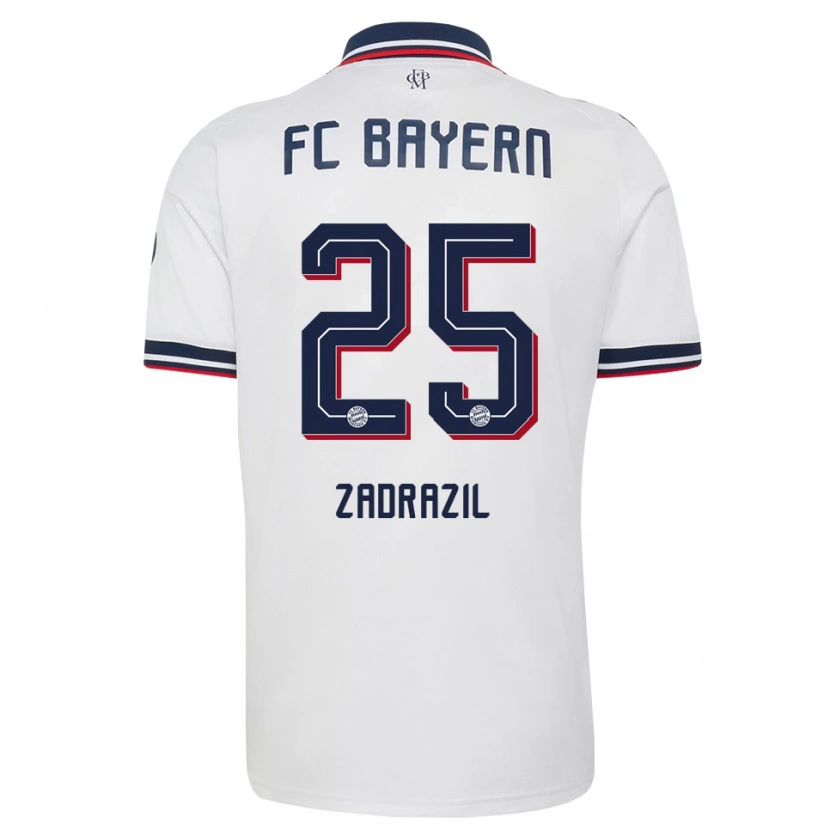Danxen Kvinder Sarah Zadrazil #25 Hvid Grå Rød Udebane Spillertrøjer 2026/27 Trøje T-Shirt