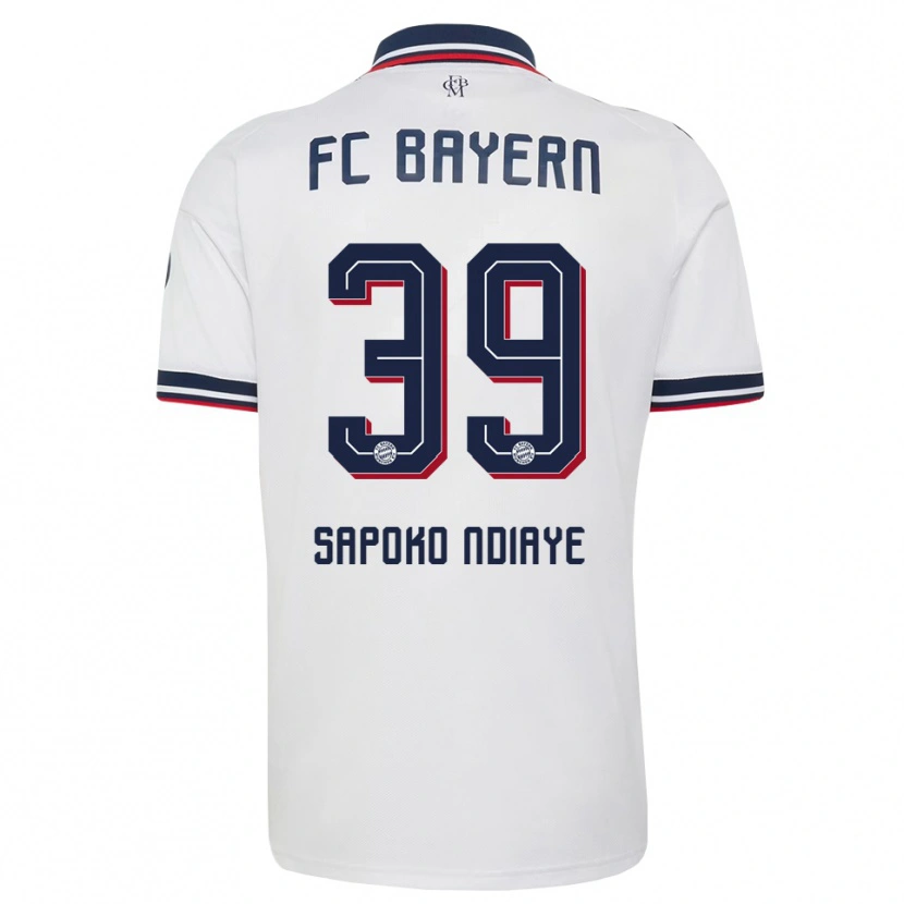Danxen Kvinder Bara Sapoko Ndiaye #39 Hvid Grå Rød Udebane Spillertrøjer 2026/27 Trøje T-Shirt