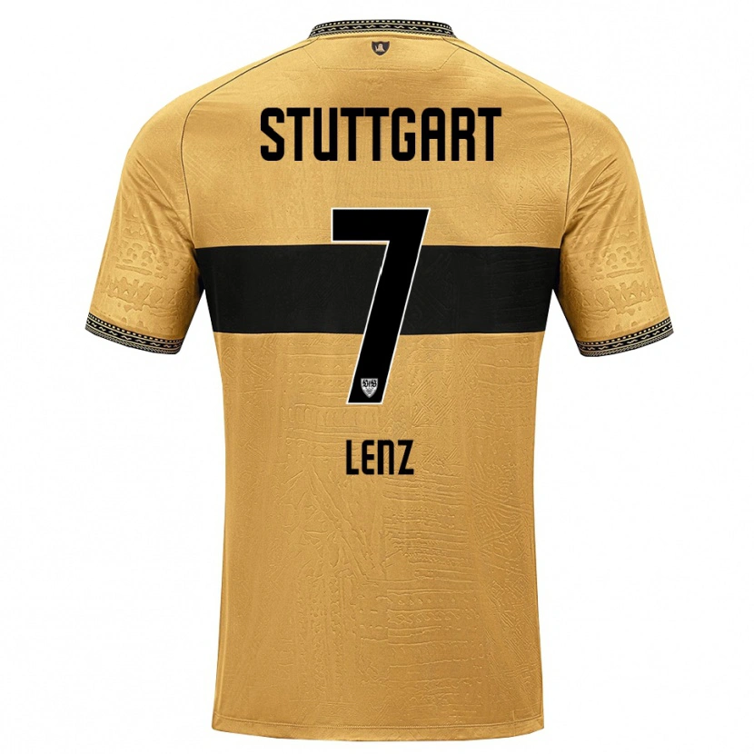 Danxen Kvinder Vadim Lenz #7 Brun Sort Hvid Udebane Spillertrøjer 2026/27 Trøje T-Shirt