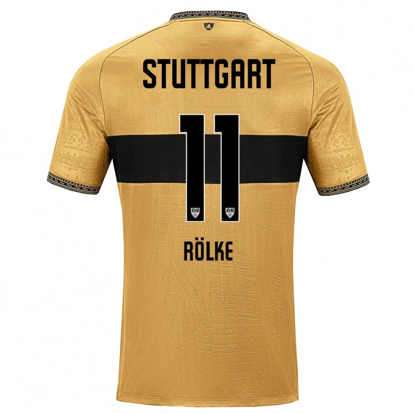 Danxen Kvinder Oliver Rölke #11 Brun Sort Hvid Udebane Spillertrøjer 2026/27 Trøje T-Shirt
