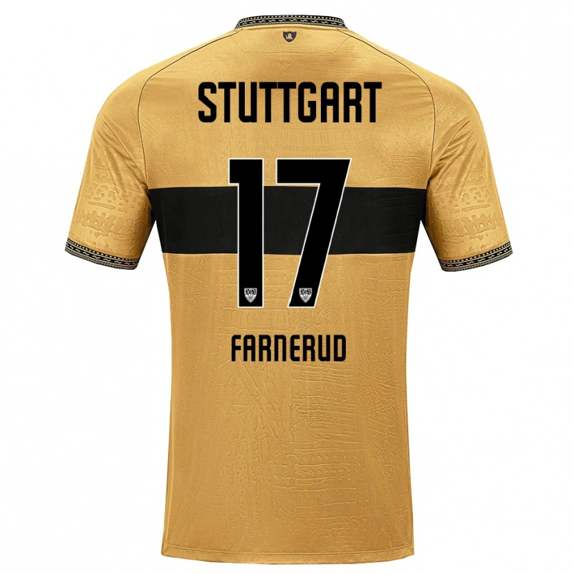 Danxen Kvinder Colin Farnerud #17 Brun Sort Hvid Udebane Spillertrøjer 2026/27 Trøje T-Shirt