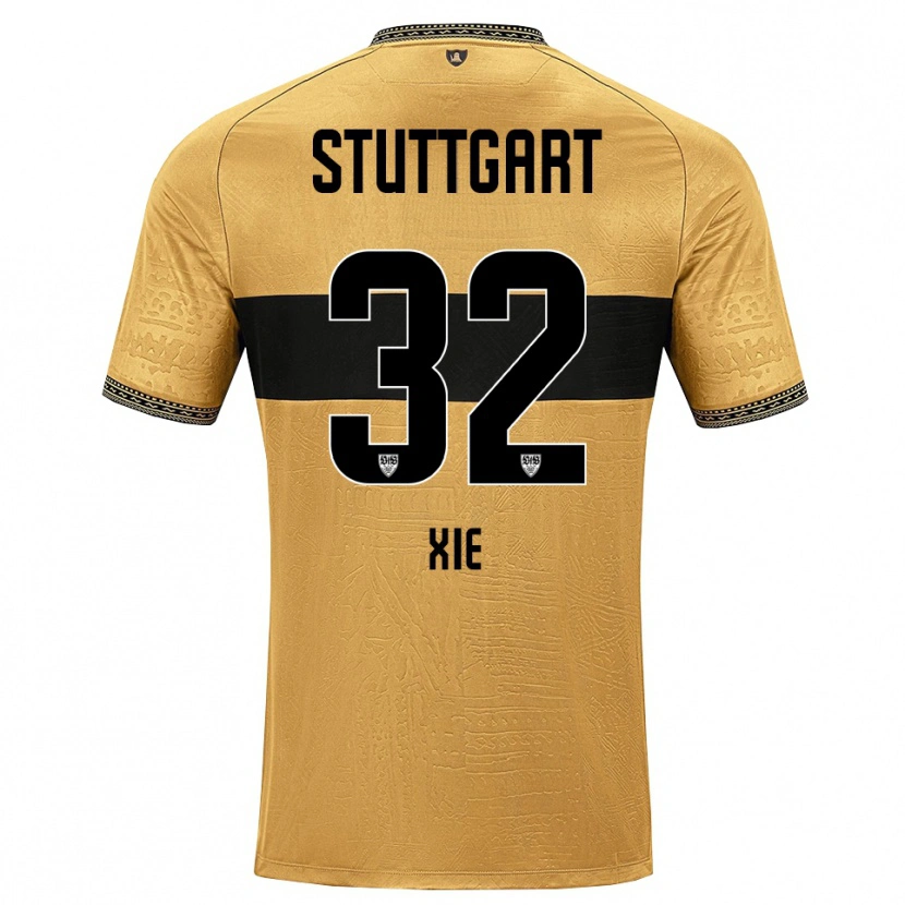 Danxen Kvinder Alexander Xie #32 Brun Sort Hvid Udebane Spillertrøjer 2026/27 Trøje T-Shirt