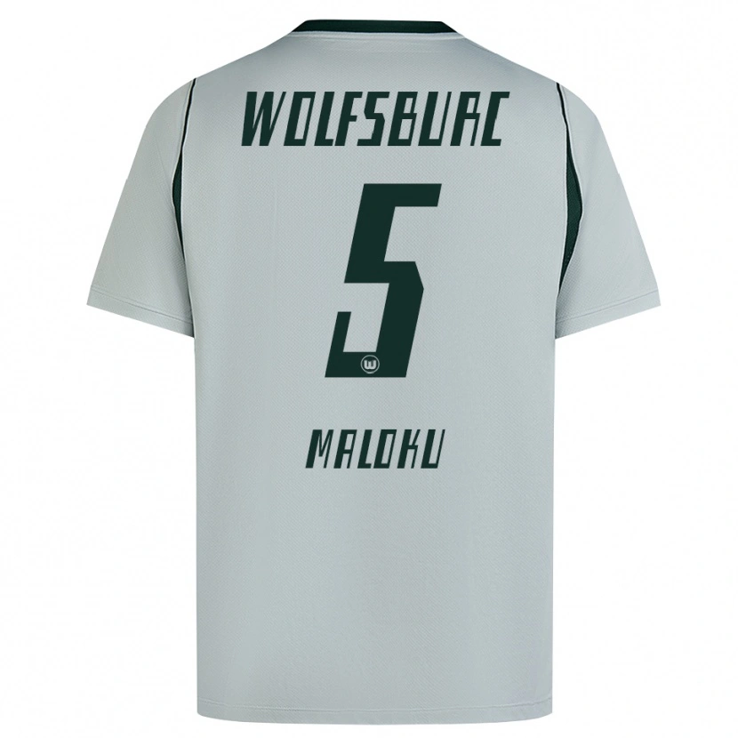 Danxen Kvinder Enuar Maloku #5 Grå Grøn Udebane Spillertrøjer 2026/27 Trøje T-Shirt