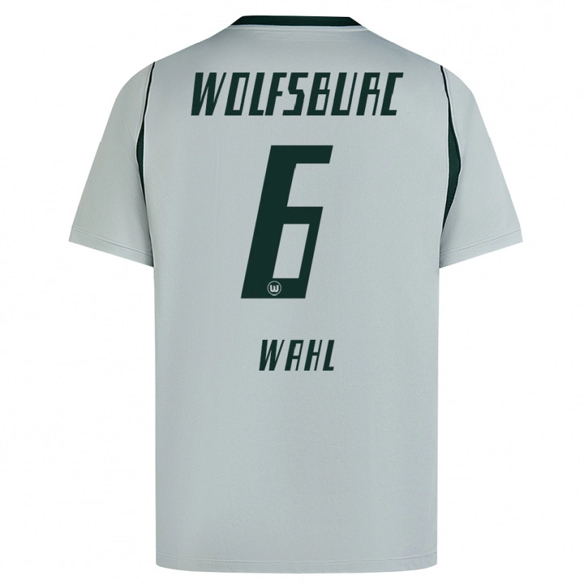 Danxen Kvinder Hauke Wahl #6 Grå Grøn Udebane Spillertrøjer 2026/27 Trøje T-Shirt