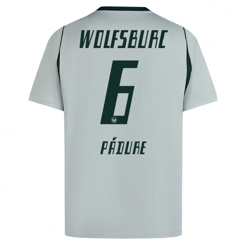 Danxen Kvinder Matei Pădure #6 Grå Grøn Udebane Spillertrøjer 2026/27 Trøje T-Shirt