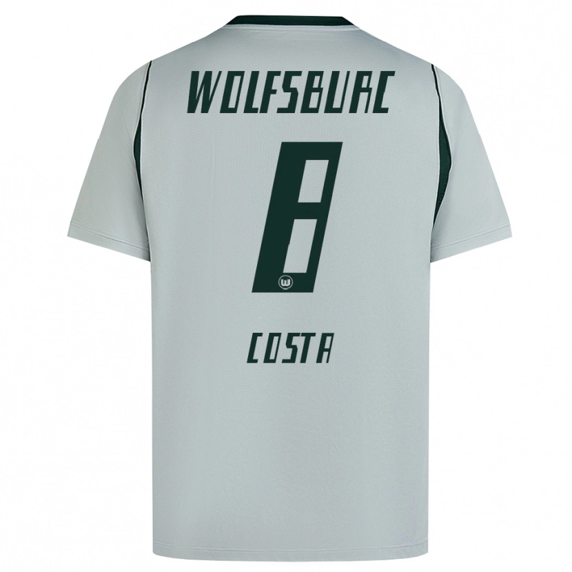 Danxen Kvinder Jesse Costa #8 Grå Grøn Udebane Spillertrøjer 2026/27 Trøje T-Shirt