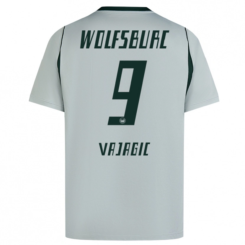 Danxen Kvinder David Vajagic #9 Grå Grøn Udebane Spillertrøjer 2026/27 Trøje T-Shirt