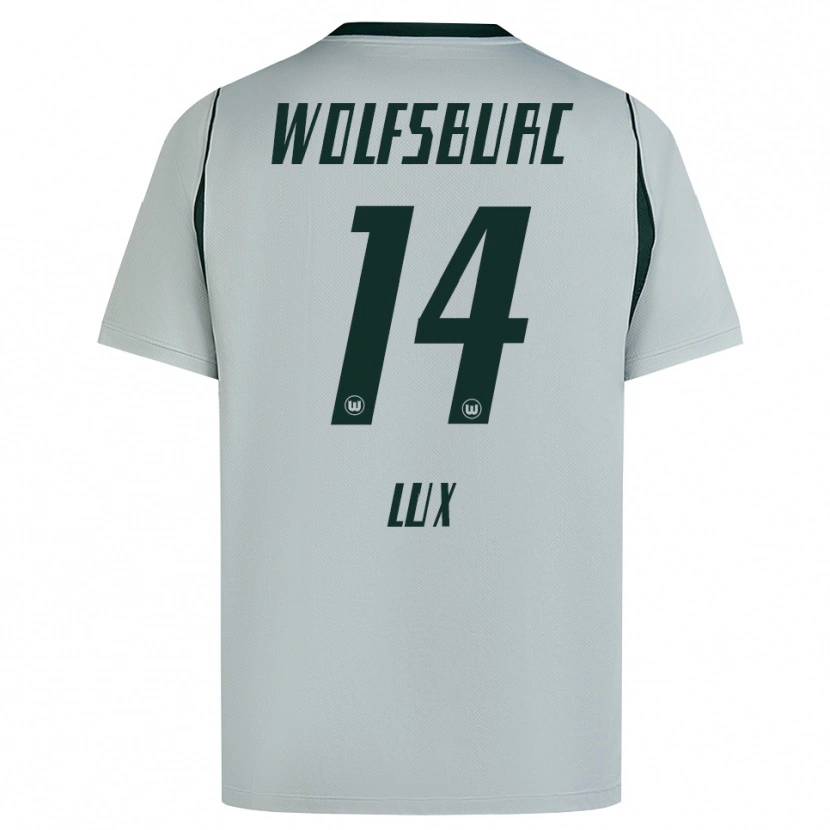Danxen Kvinder Finn-Marco Lux #14 Grå Grøn Udebane Spillertrøjer 2026/27 Trøje T-Shirt