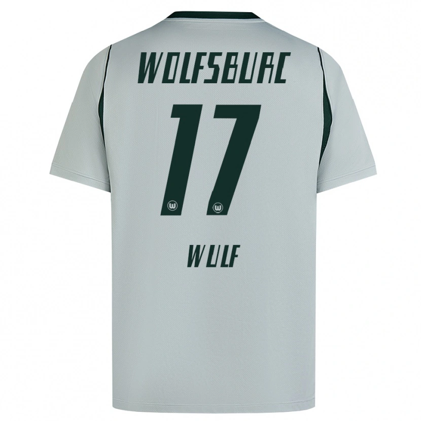 Danxen Kvinder Diego Wulf #17 Grå Grøn Udebane Spillertrøjer 2026/27 Trøje T-Shirt