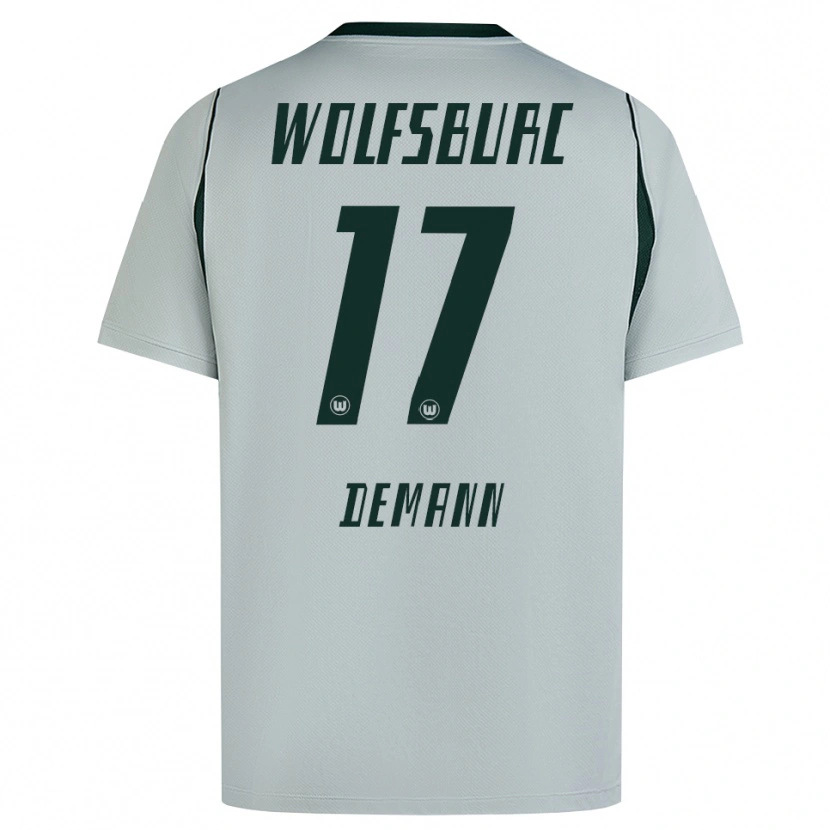 Danxen Kvinder Kristin Demann #17 Grå Grøn Udebane Spillertrøjer 2026/27 Trøje T-Shirt