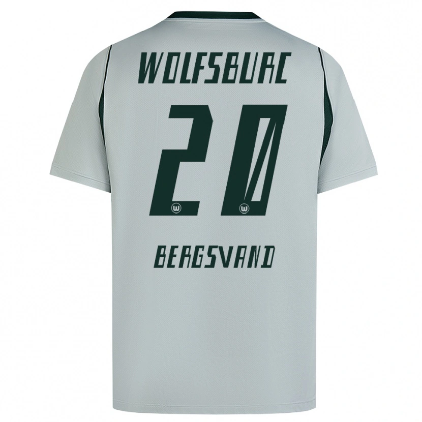 Danxen Kvinder Guro Bergsvand #20 Grå Grøn Udebane Spillertrøjer 2026/27 Trøje T-Shirt