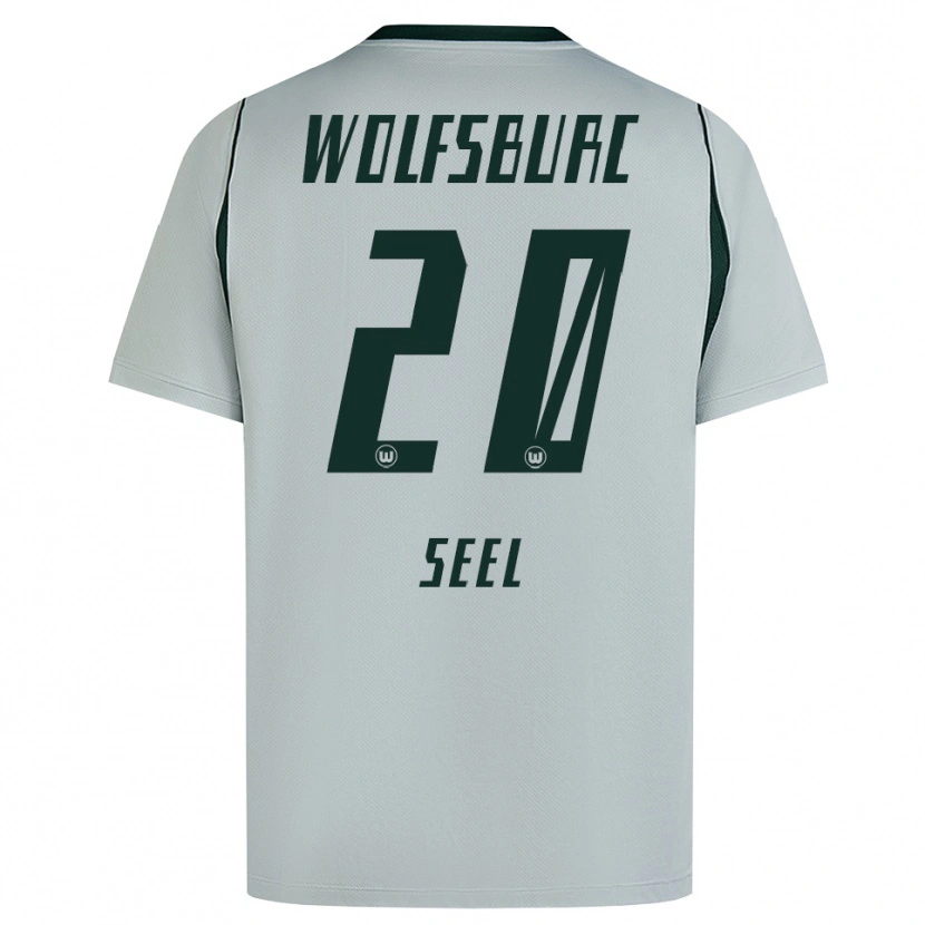 Danxen Kvinder William Seel #20 Grå Grøn Udebane Spillertrøjer 2026/27 Trøje T-Shirt