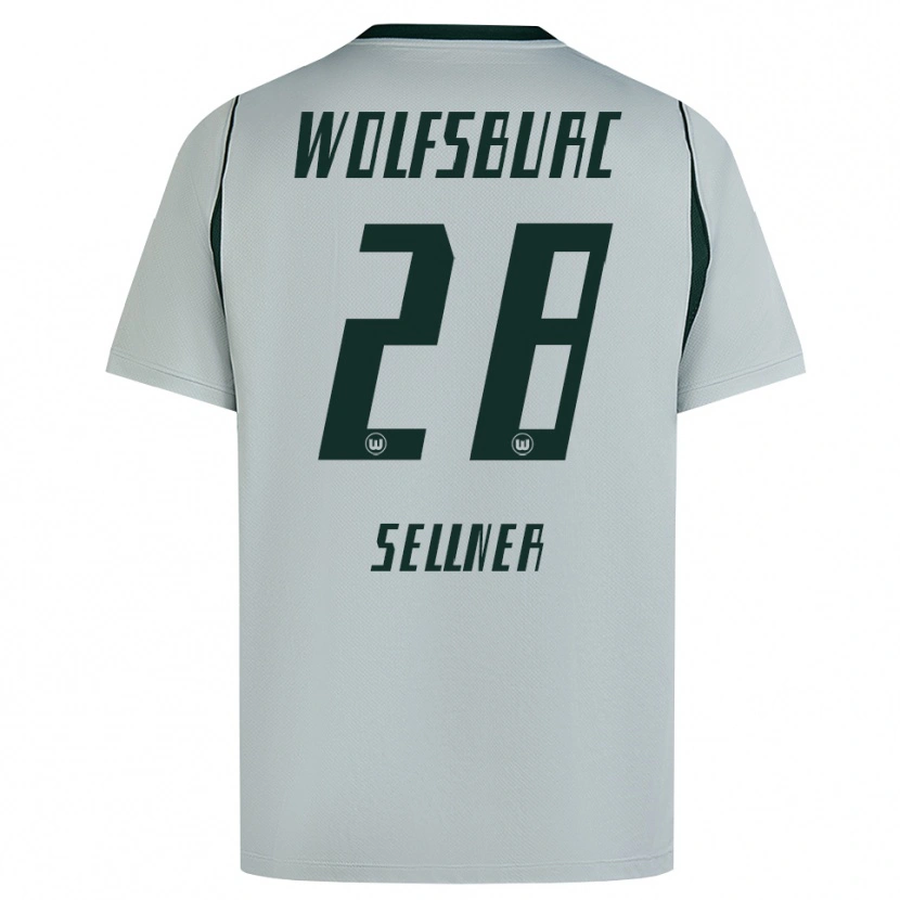 Danxen Kvinder Tabea Sellner #28 Grå Grøn Udebane Spillertrøjer 2026/27 Trøje T-Shirt