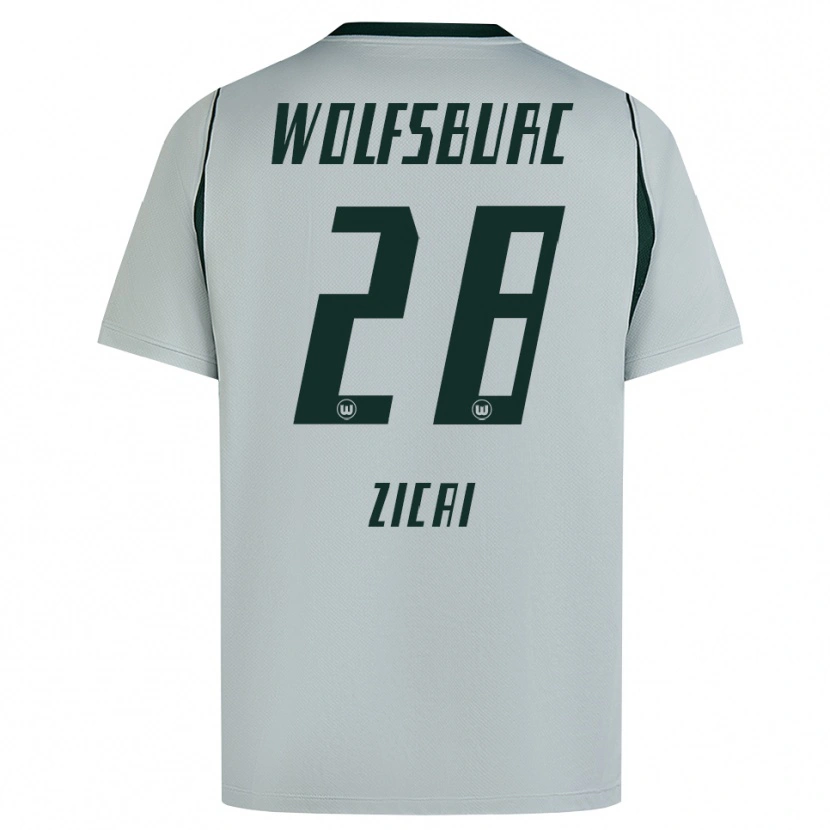 Danxen Kvinder Cora Zicai #28 Grå Grøn Udebane Spillertrøjer 2026/27 Trøje T-Shirt