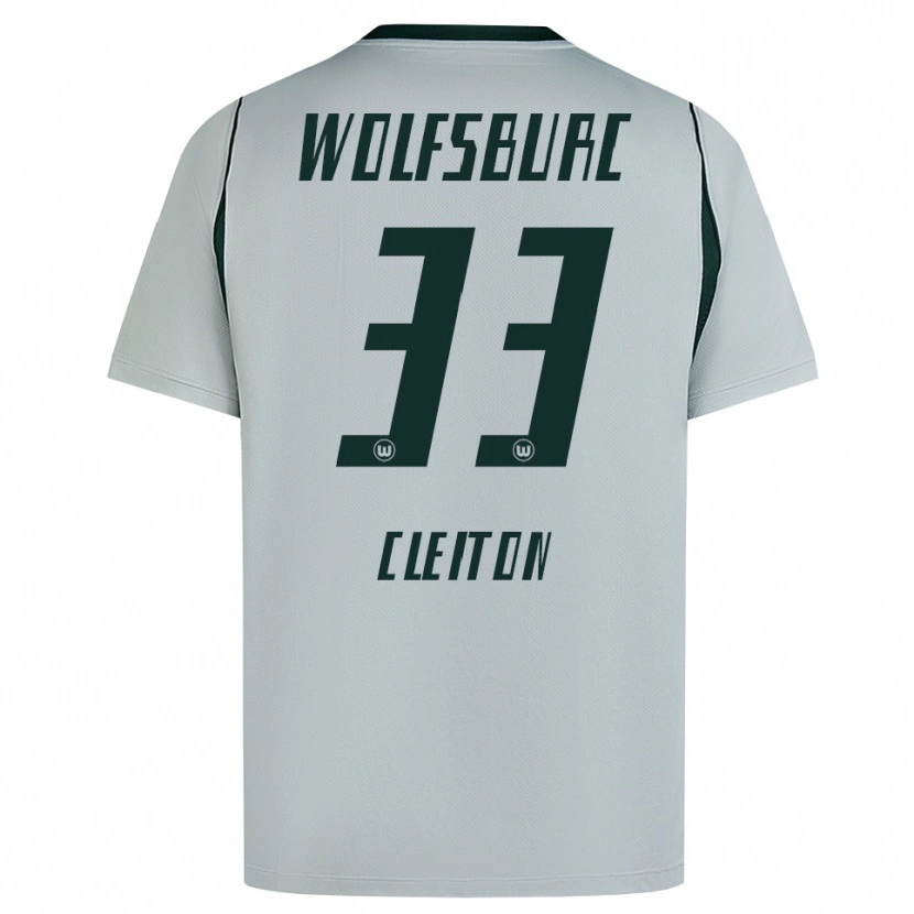 Danxen Kvinder Cleiton Santana Dos Santos #33 Grå Grøn Udebane Spillertrøjer 2026/27 Trøje T-Shirt