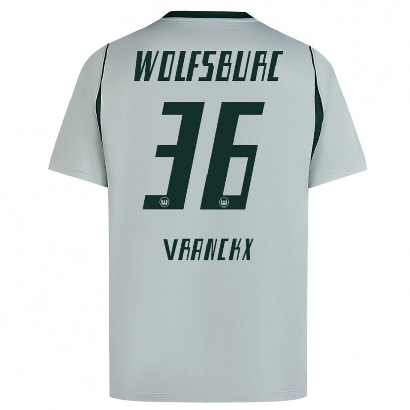 Danxen Kvinder Aster Vranckx #36 Grå Grøn Udebane Spillertrøjer 2026/27 Trøje T-Shirt