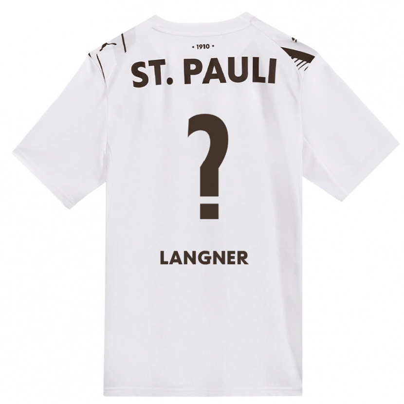 Danxen Kvinder Claas Langner #0 Cafe Hvid Rød Udebane Spillertrøjer 2026/27 Trøje T-Shirt