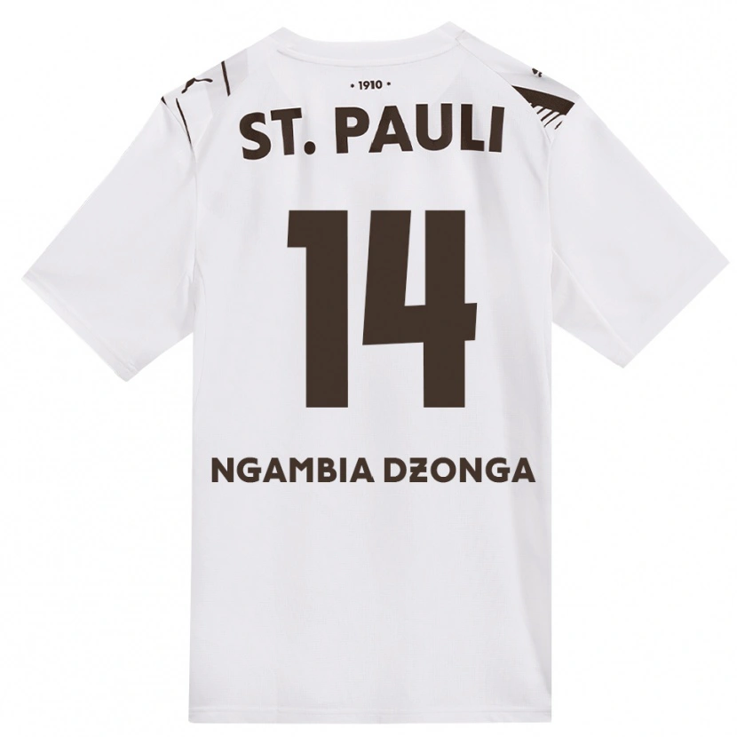 Danxen Kvinder Sisco Ngambia #14 Cafe Hvid Rød Udebane Spillertrøjer 2026/27 Trøje T-Shirt