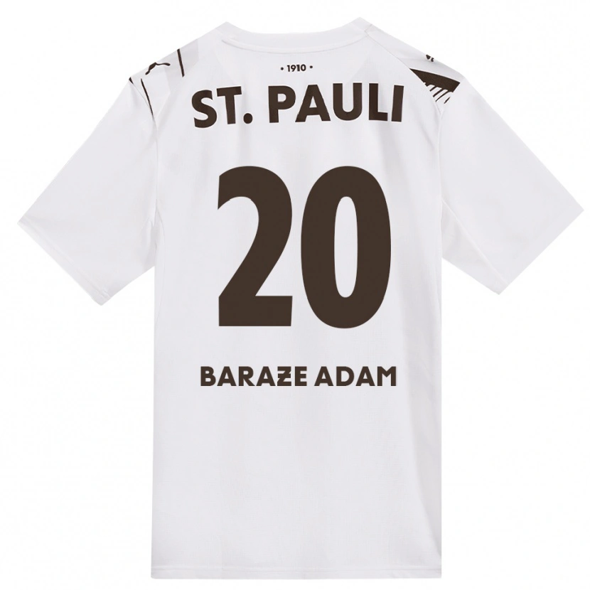 Danxen Kvinder Isma Baraze Adam #20 Cafe Hvid Rød Udebane Spillertrøjer 2026/27 Trøje T-Shirt