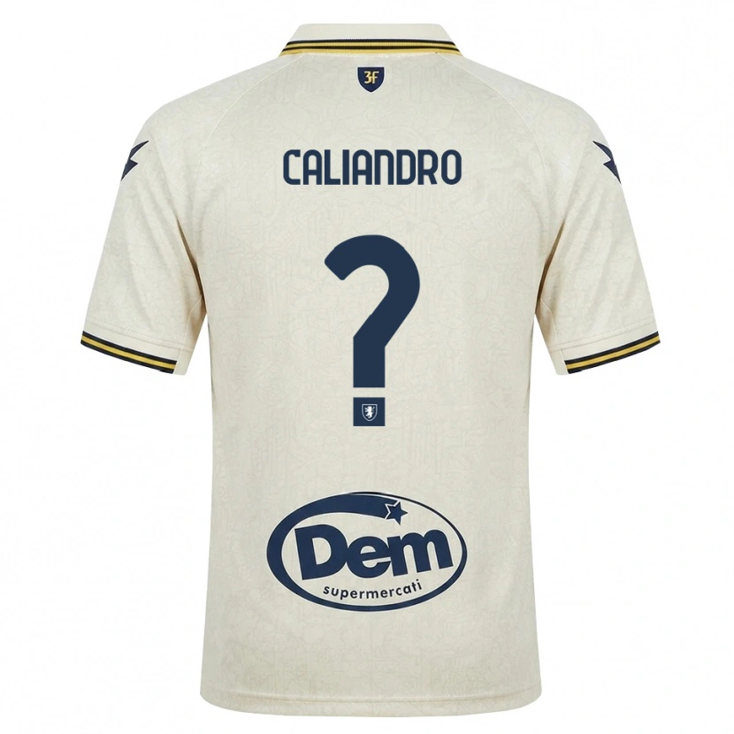 Danxen Kvinder Stanislao Caliandro #0 Oldlace Gul Sort Udebane Spillertrøjer 2026/27 Trøje T-Shirt