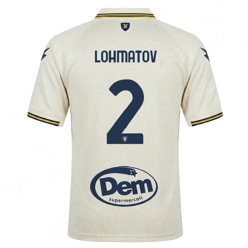 Danxen Kvinder Aleksandr Lohmatov #2 Oldlace Gul Sort Udebane Spillertrøjer 2026/27 Trøje T-Shirt