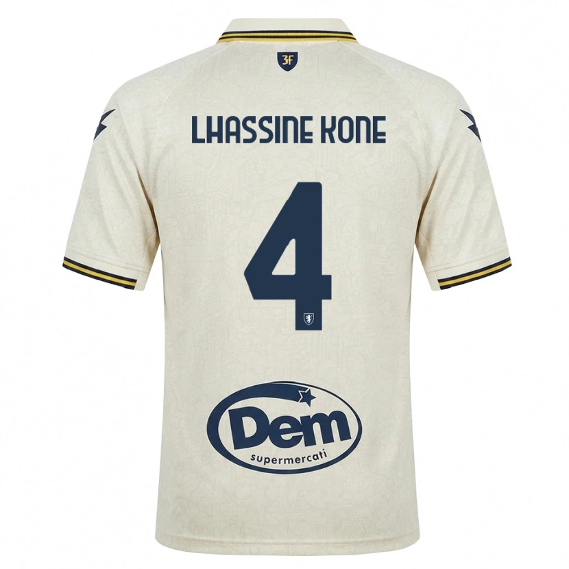 Danxen Kvinder Ben Lhassine Kone #4 Oldlace Gul Sort Udebane Spillertrøjer 2026/27 Trøje T-Shirt