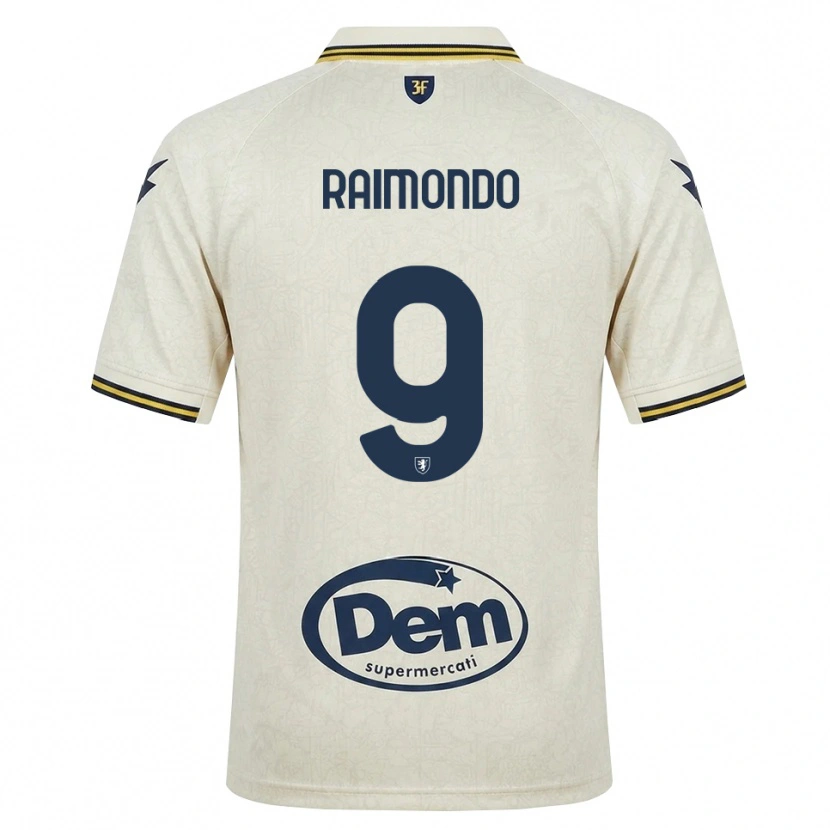 Danxen Kvinder Antonio Raimondo #9 Oldlace Gul Sort Udebane Spillertrøjer 2026/27 Trøje T-Shirt