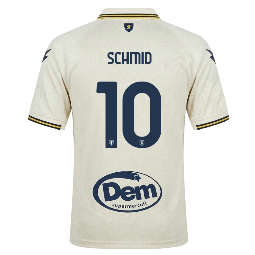 Danxen Kvinder Romano Schmid #10 Oldlace Gul Sort Udebane Spillertrøjer 2026/27 Trøje T-Shirt