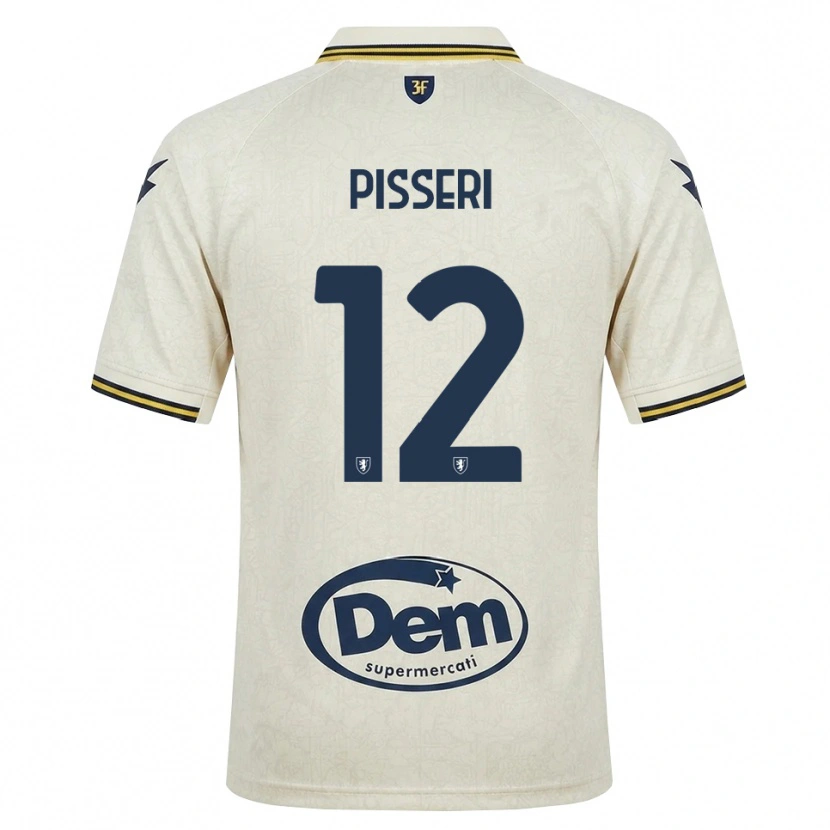 Danxen Kvinder Matteo Pisseri #12 Oldlace Gul Sort Udebane Spillertrøjer 2026/27 Trøje T-Shirt
