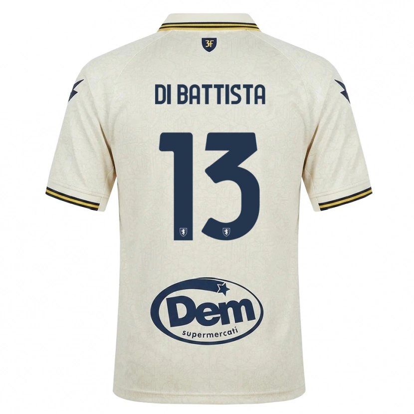 Danxen Kvinder Cristiano Di Battista #13 Oldlace Gul Sort Udebane Spillertrøjer 2026/27 Trøje T-Shirt