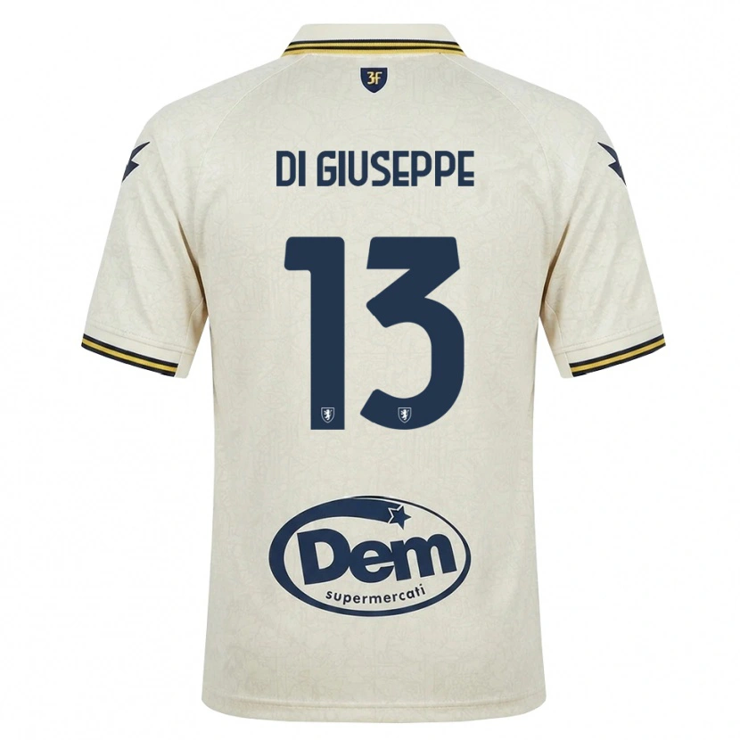 Danxen Kvinder Cristian Di Giuseppe #13 Oldlace Gul Sort Udebane Spillertrøjer 2026/27 Trøje T-Shirt