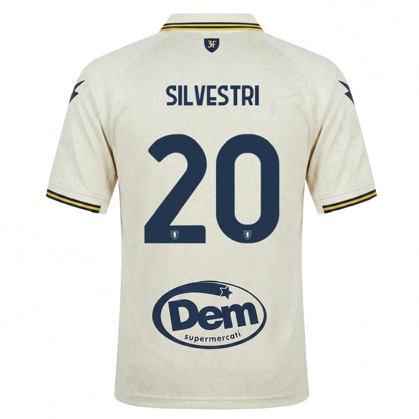 Danxen Kvinder Manuel Silvestri #20 Oldlace Gul Sort Udebane Spillertrøjer 2026/27 Trøje T-Shirt