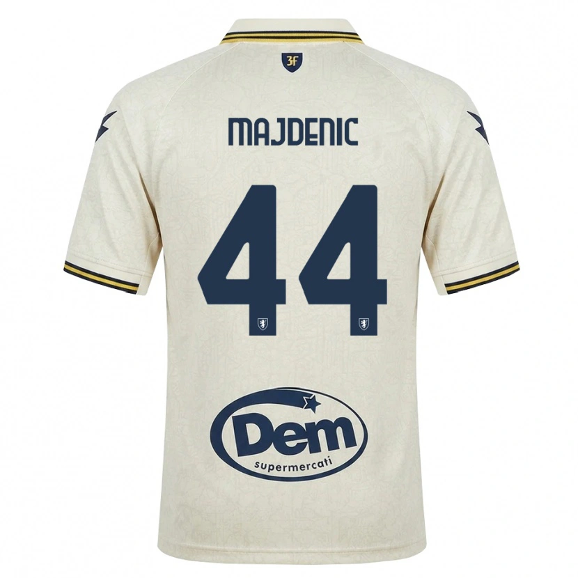 Danxen Kvinder Fran Majdenic #44 Oldlace Gul Sort Udebane Spillertrøjer 2026/27 Trøje T-Shirt