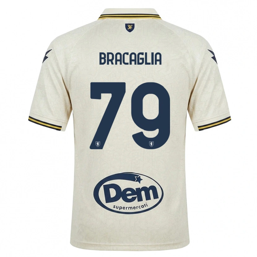 Danxen Kvinder Gabriele Bracaglia #79 Oldlace Gul Sort Udebane Spillertrøjer 2026/27 Trøje T-Shirt